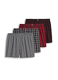 Jockey Men's Underwear Classic Full Cut Boxer - 4 Pack, bruce plaid, L