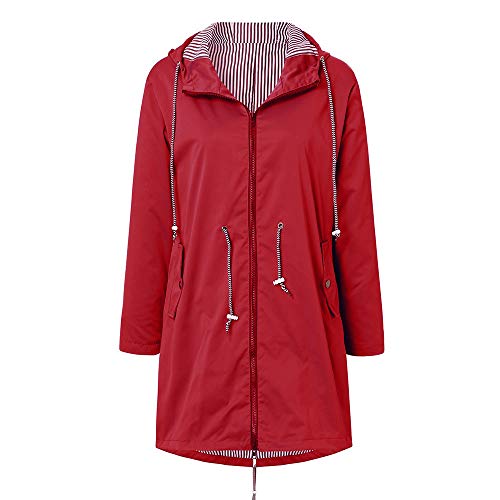 NIUQI Winter Women Autumn Casual Daily Coats Women Solid Rain Jacket Outdoor Plus Waterproof Hooded Raincoat Windproof