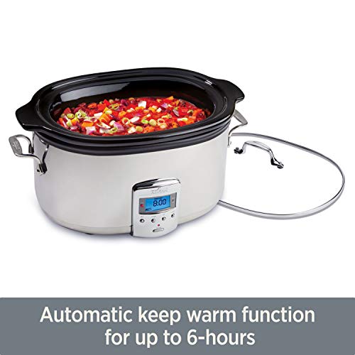 AllClad SD700450 Programmable OvalShaped Slow Cooker with Black