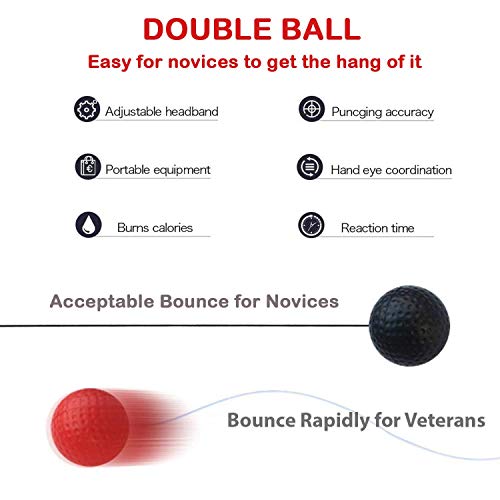 image for UPMSX Boxing Reflex Ball, Fight Reflex Ball Set 2 Difficulty Level Box