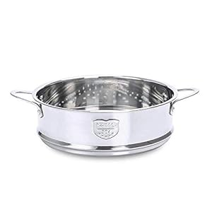 Roestvrij staal Steamer Insert, Stoompan, Stoompan met Hittebestendige Handvatten, Roestvrij Staal Groente Steamer Mand…