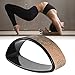 U-smile Yoga Wheel, Natural Cork Solid Fitness Wheel Yoga Assist Foam Roller for Stretching Increasing Flexibility and Improving Backbends Yoga Trainingthumb 1
