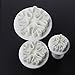 3-Piece Fondant Embossing Tool Snowflake Plunger Cake Cutter Sugarcraft Cake Decorating