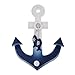 WINOMO Mediterranean Wall Hooks Ship Anchors Shaped Wood Hook Hanging Decoration
