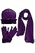 Fleece Hat Scarf & Glove Set With Plush Fur Trim