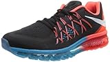 NIKE AIR MAX 2015 RUNNING SHOES BLACK WHITE BRIGHT CRIMSON BLUE 698902 006