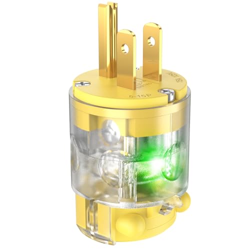 NEMA 5-15 Extension Cord Repair End Illuminated