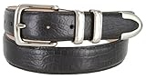 Genuine Italian Calfskin Embossed Leather Casual Dress Belt 1-1/4