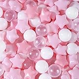 N+A Pack of 100 Pink Ball Pit Balls, Kids Ball Pit