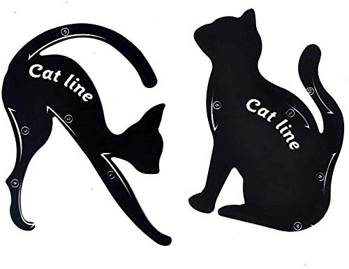 Cat stencil make up template