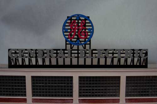 2781 Large Model GE General Electric Animated Lighted Billboard by Miller Signs