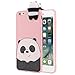 Aurorax 3D Bare Bears Soft Silicone Case For IPhone 6/6s Plus 5.5 (Pink)
