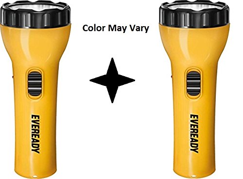 Eveready Ultra Dl92 0.5-Watt Rechargeable LED Torch (Pack of 2, Color May Vary)