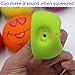 LLSPET Latex Dog Chewing Squeaky Ball Toys Face Fetch Play Toy for Puppy Small Medium Pets Dog cat 6PCS/Set