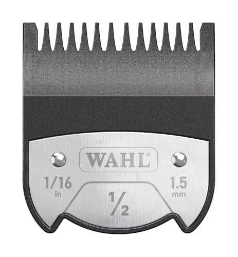 WAHL Premium Magnetic Attachment Combs, #0.5, 1.5mm, peignes de guidage pour tondeuse, accessoires pour tondeuse et tondeuse de précision, noir, Kuno, Chromstyle, Genio