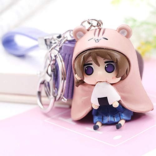 Sbarden Various Anime lovelive Q Version Doma Umaru Series Korean Velvet Leather Cord Pendant Keychain PVC Figure / Vinyl Figure / Action Figure / Collectible Anime Fans Gift( Hanayo Koizumi)