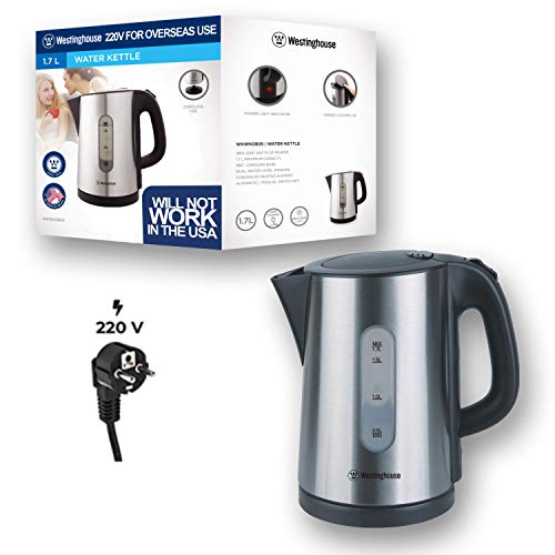 Westinghouse 220 volt 1.7 Liter kettle electric cordless 220v 240 volts