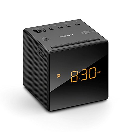 Sony am / fm alarm clock radio with backlit lcd display…