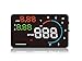 Frontier Head Up Display HUD by Gas, Electronic and Hybrid car compatible. OBD2 Plug and Display, Instant MPG MPH,Speed Warning,Temperature color bar, 5.5 inch Multi-color screen,