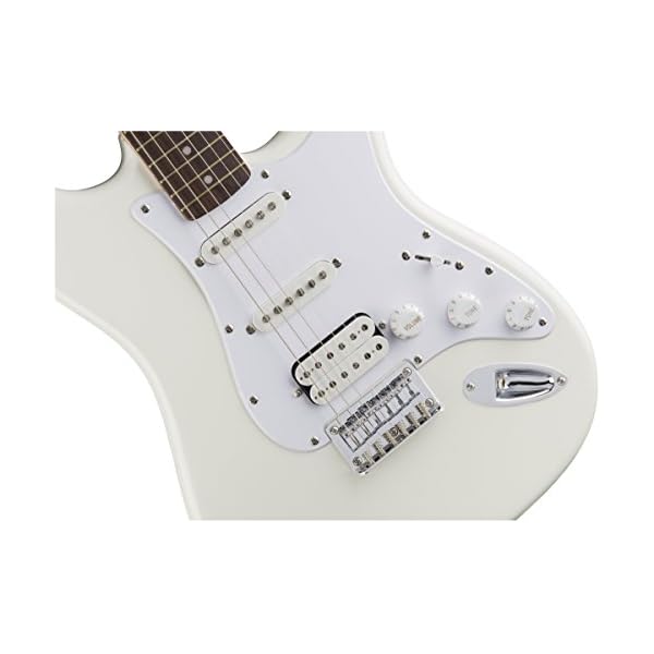 Fender 6 String Bullet Stratocaster Electric Guitar-HSS-Hard Tail-Rosewood Fingerboard-Arctic White, (0311005580) - Image 4