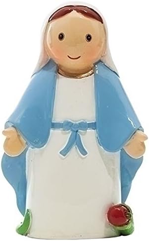 3.25"H OUR LADY OF GRACE STATUE. RELIGIOUS SAINT FIGURINE.
