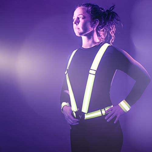 247 Viz Reflective Vest with Set of Hi Vis Bands, Fully Adjustable & Multi-Purpose: Running, Cycling Gear, Motorcycle Safety, Dog Walking & More - High Visibility (Large/Extra Large XL - Neon Pink - Thumbnail 4