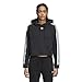 adidas Originals Women's Cropped Hoodie, Black, L