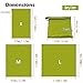 TRIWONDER Hammock Rain Fly Waterproof Tarp Camping Tent Footprint Ground Cloth Backpacking Tarp Camp Shelter Sunshade Mat for Outdoor Hiking Beach Picnic (Green, M - 9.5 x 7.2ft)
