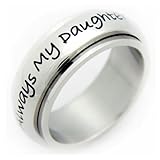 Always My Daughter Now My Friend Spinner Ring - Mother Daughter Spinner Ring - Mother Daughter Gifts