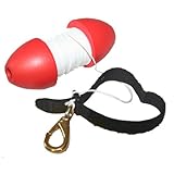 JCS 5inch Heavy Duty Dense Foam Marker Buoy with 100 Feet Nylon Line and Brass Gate Snap