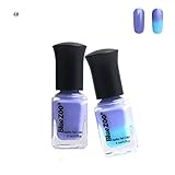 6MLThermal Change Color Nail Polish, Mosunx(TM) Temperature Chameleon oak Off Nail UV LED Polish Gel (Purple D)