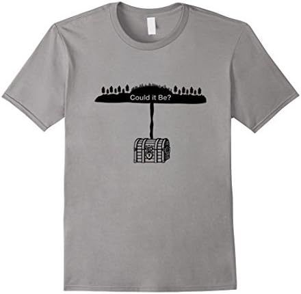 Men's Curse of Oak Island Treasure Chest Could it Be Tshirt XL Slate