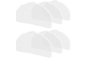 OSOLADY 6pcs Translucent Garment Shoulder Covers 60x30cm Dustproof Clothing Protector for Dresses Suits