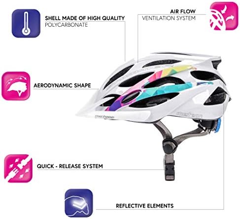 Casque Vélo VTT et VTC Adulte Jeunesse Unisexe Casque de Cyclisme de Réglable de Sport pour BMX Skate Scooter Patines Conçu pour la Sécurité des Utilisateur Marven