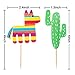 Boao 70 Pieces Fiesta Cupcake Toppers Maraca Sombrero Cactus Cake Toppers Fiesta Theme Party Supplies Party Cake Picks Decor Set