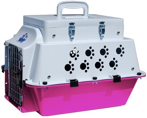 Pet Cooler Carrier SM04 Small Carrier - White Top with Pink Bottom