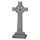 Design Toscano Full-Size Chisholm Highland Celtic Cross Statue - Scottish Cross Statue - Memorial Statue