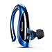 Guoer Bluetooth 4.1 Headset Noise Cancellation Earphone with Extra Extension Ear Piece for iPhone Android Smartphones and Bluetooth-enabled Devices for Driving Exercise Jogging Running(Black/Blue)