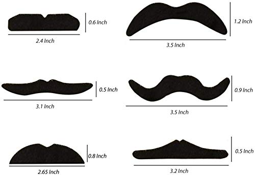 1 MCpinky+Adhesive+Mustaches+Costume+Halloween