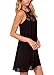 DREAGAL Womens Summer Special Occasion Lace Chiffon Wedding Dress Black X-Large
