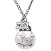 Wish Bottle Necklace,Haluoo Women Girls Creative Handmade Glass Wish Bottle With Real Dandelion Seeds Pendant Necklace Silver Long Sweater Chain Necklace Birthday Chrismas Graduation Gifts (Clear)thumb 1