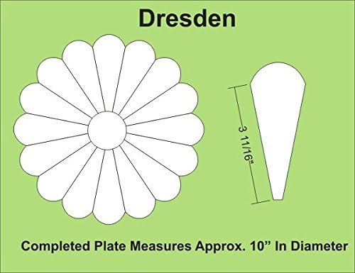 Paper Pieces Dresden Plate Paper Template Set for 12" Block