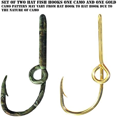 BT Outdoors Custom Colored Eagle Claw Fish Hook Hat Pin,21 Colores Choices,Custom Hat Fish Hook Clip for Cap
