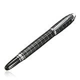 Baoer 79 Black Rollerball Pen with Silver Cross-line Pen, executive pens