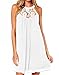 DREAGAL Women's Floral Lace Cocktail Evening Party Dress White Medium