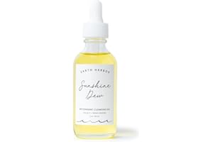 Earth Harbor's Sunshine Dew Antioxidant Cleansing Oil – Brightening Face Cleanser with Sea Kelp & Papaya Enzymes (2 oz)