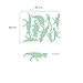 ufengke 9-pcs Dinosaurs Wall Decals Fluorescence Stickers Glow in The Dark, Children's Room Nursery Removable Wall Stickers Murals