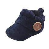 Axinke Winter Soft Warm Cute Baby Boys Girls Newborn Infant Shoes with Button Closure