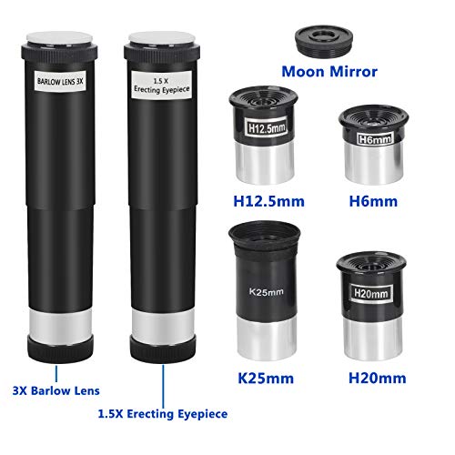 image for ZENSTYLE 70mm Refractor Telescope for Kids Adults and Astronomy Beginn