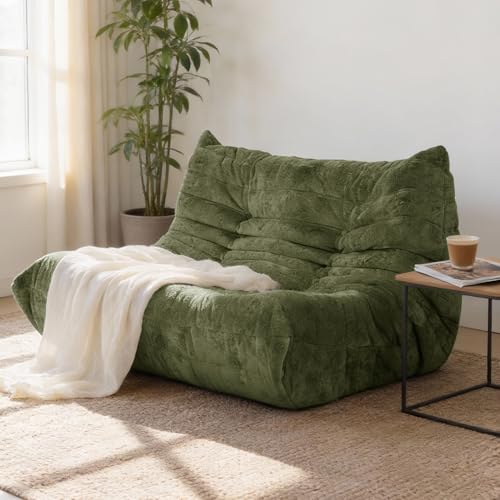 Upvilla Boneless Schaumstoff Couch – Bequemes Bodensofa Mit Ergonomischem Design, Ohne Montage, Sitzsack Sofa Für Wohnzimmer, Schlafzimmer, Apartment,Gaming &Amp; Büro